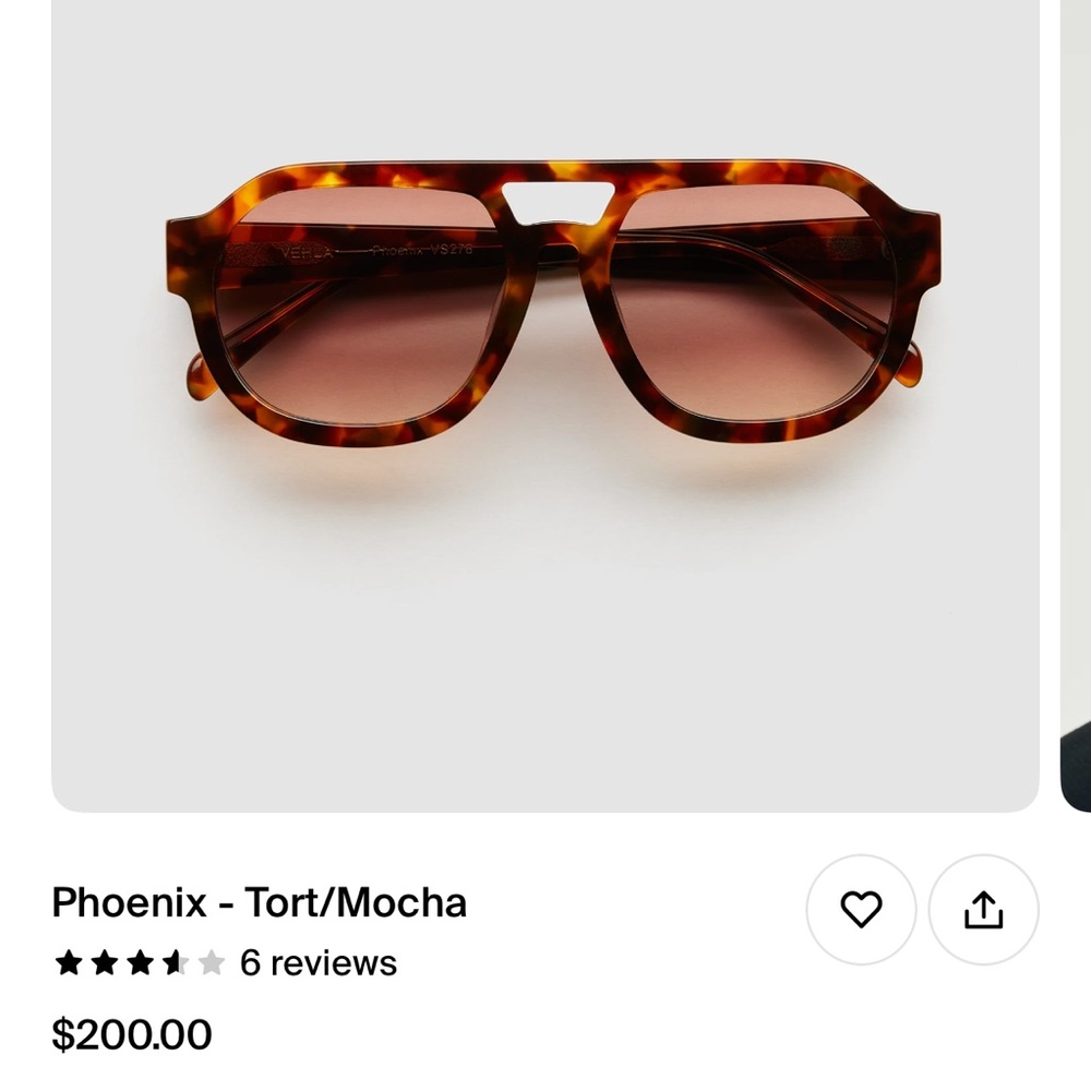 Vehla Phoenix sunglasses in tortoise